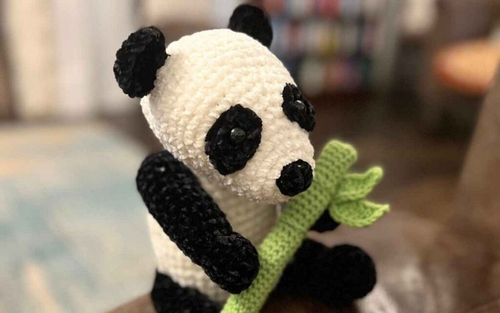 Chenille Crochet Panda