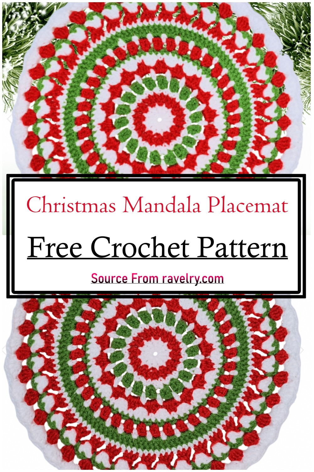 Christmas Mandala Placemat