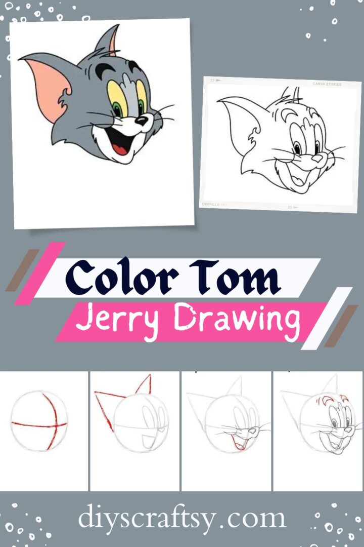 15 Tom And Jerry Drawing Ideas For Kids - DIYsCraftsy