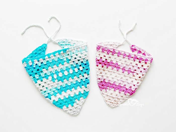 Crochet Granny Stitch Bandana