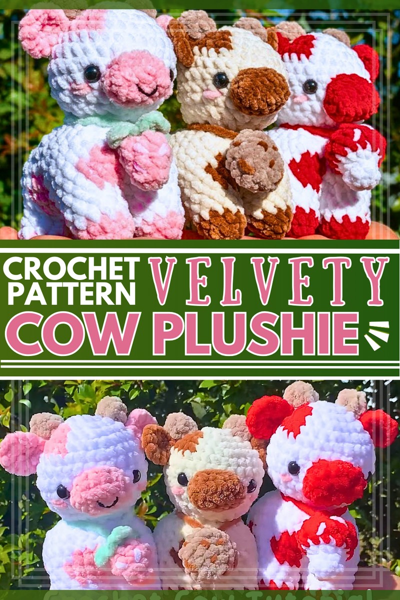 Crochet Plush Cow Tutorial