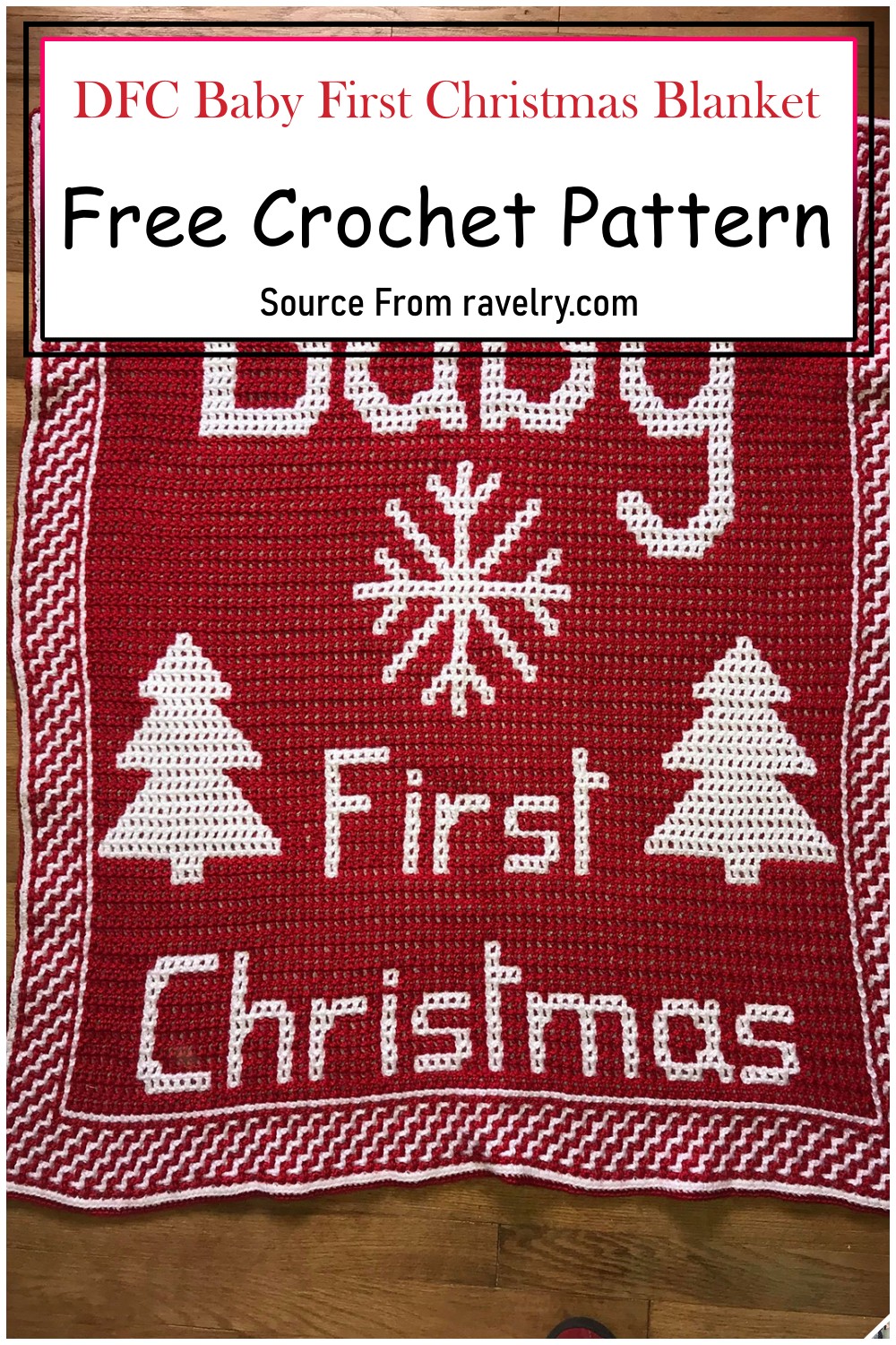 DFC Baby First Christmas Blanket