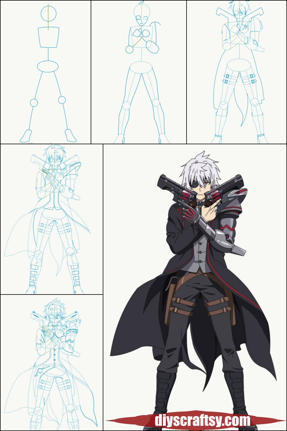 Draw Hajime Nagumo Tutorial