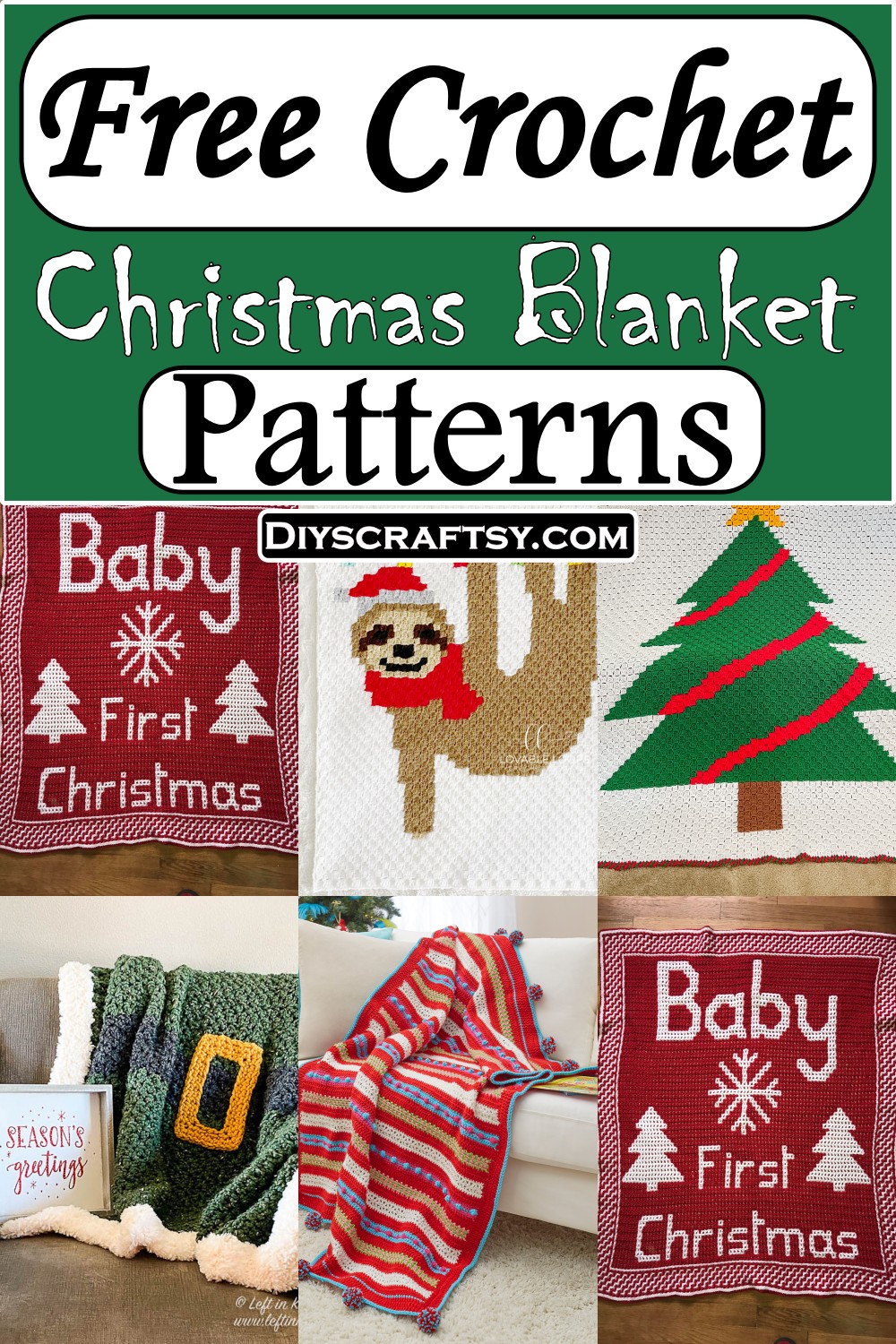 Free Crochet Christmas Blanket Patterns 1