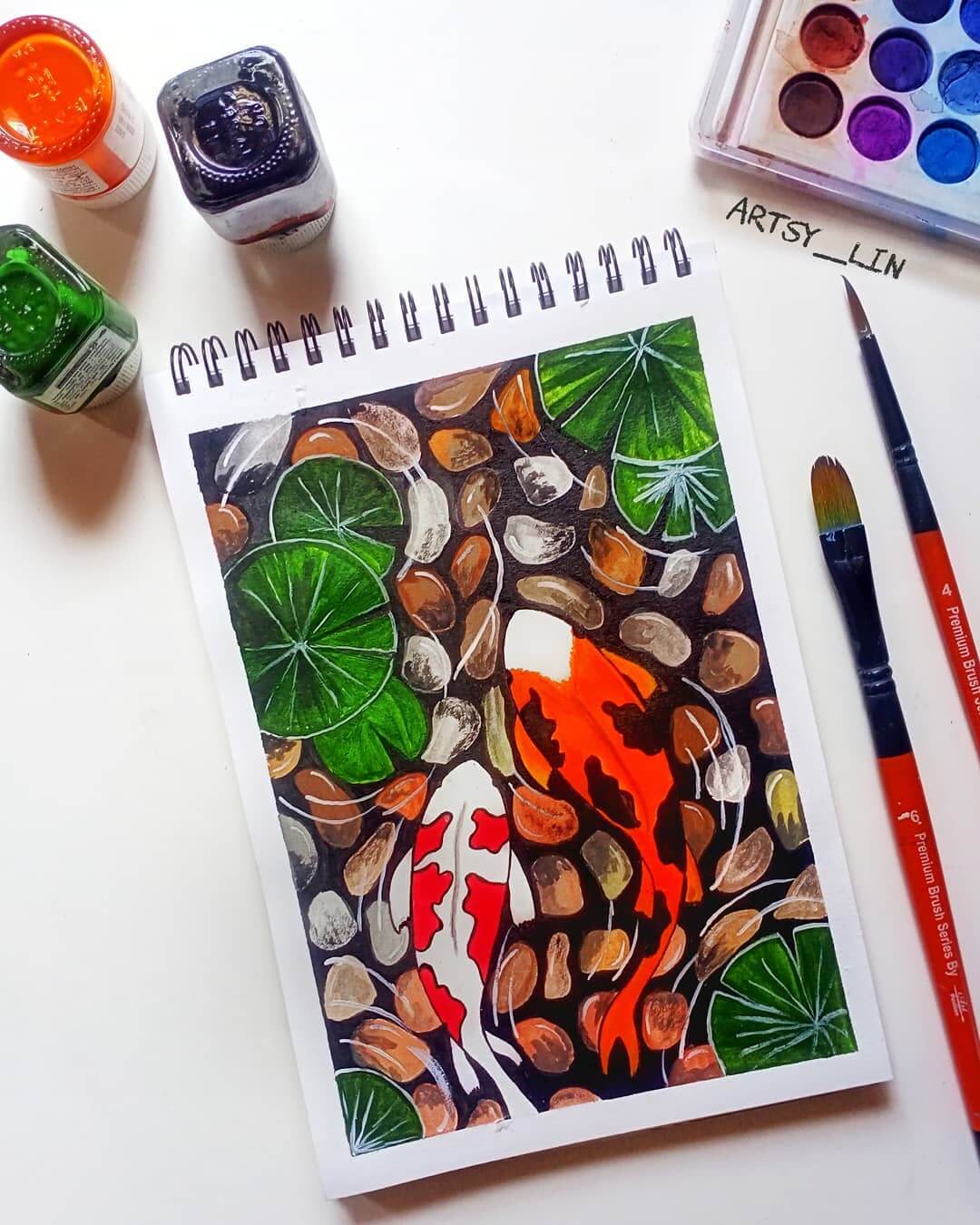 Koi Fish Painting