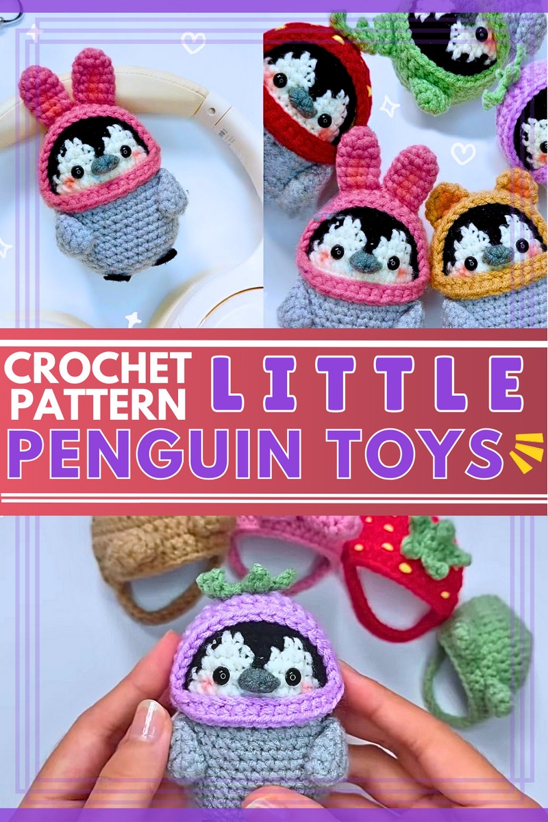LITTLE CROCHET PENGUIN TOYS