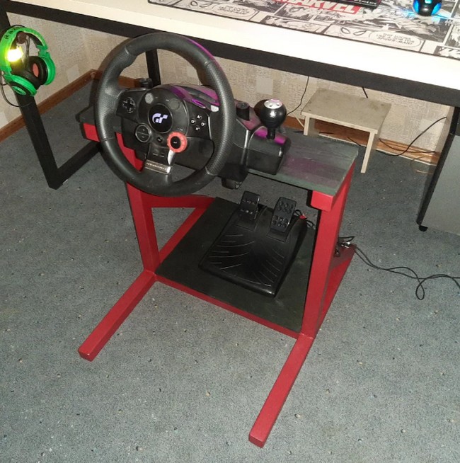 Metal DIY Wheel And Pedals Stand
