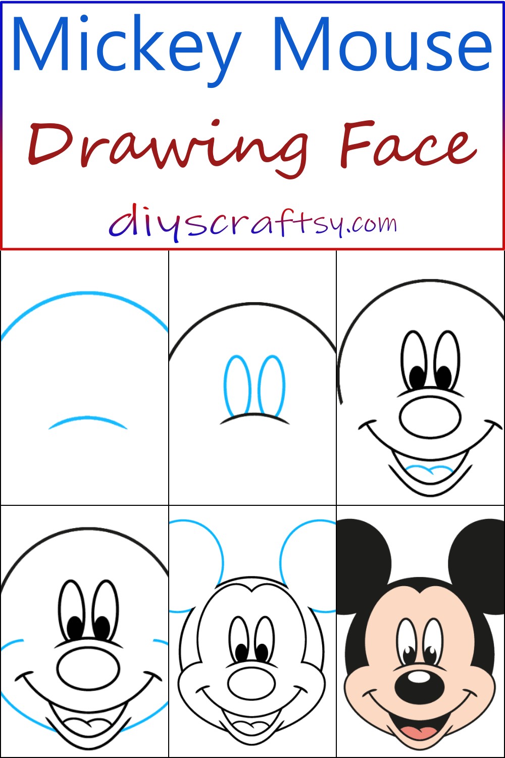 Mickey Mouse Drawing Face