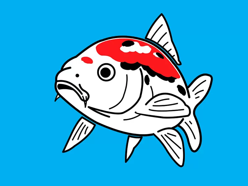Nine Koi for Prosperity and Wealth
