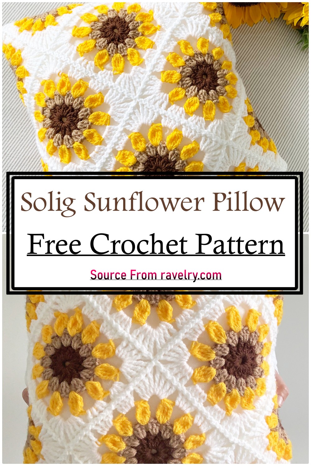 Solig Sunflower Pillow