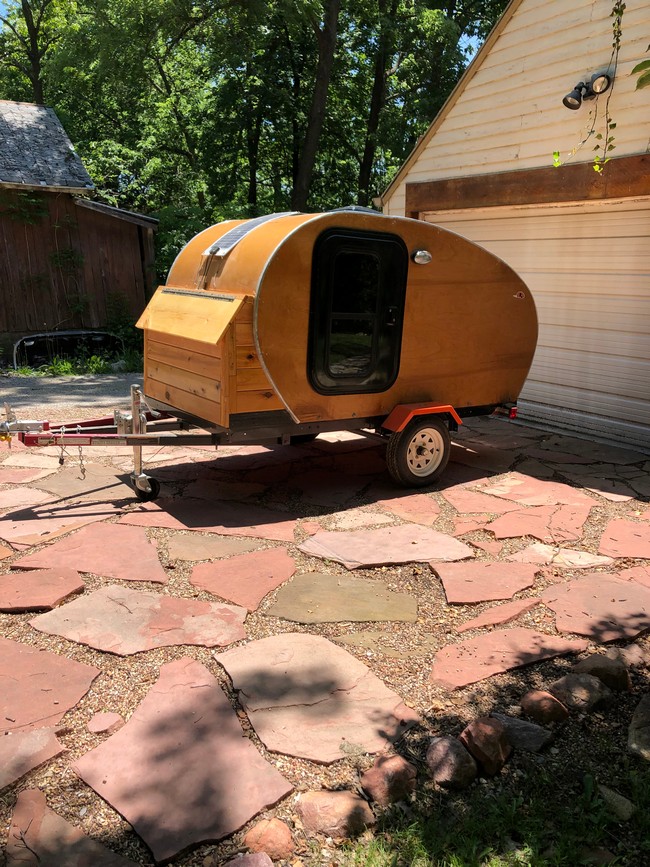 Teardrop Camper Made From Wood