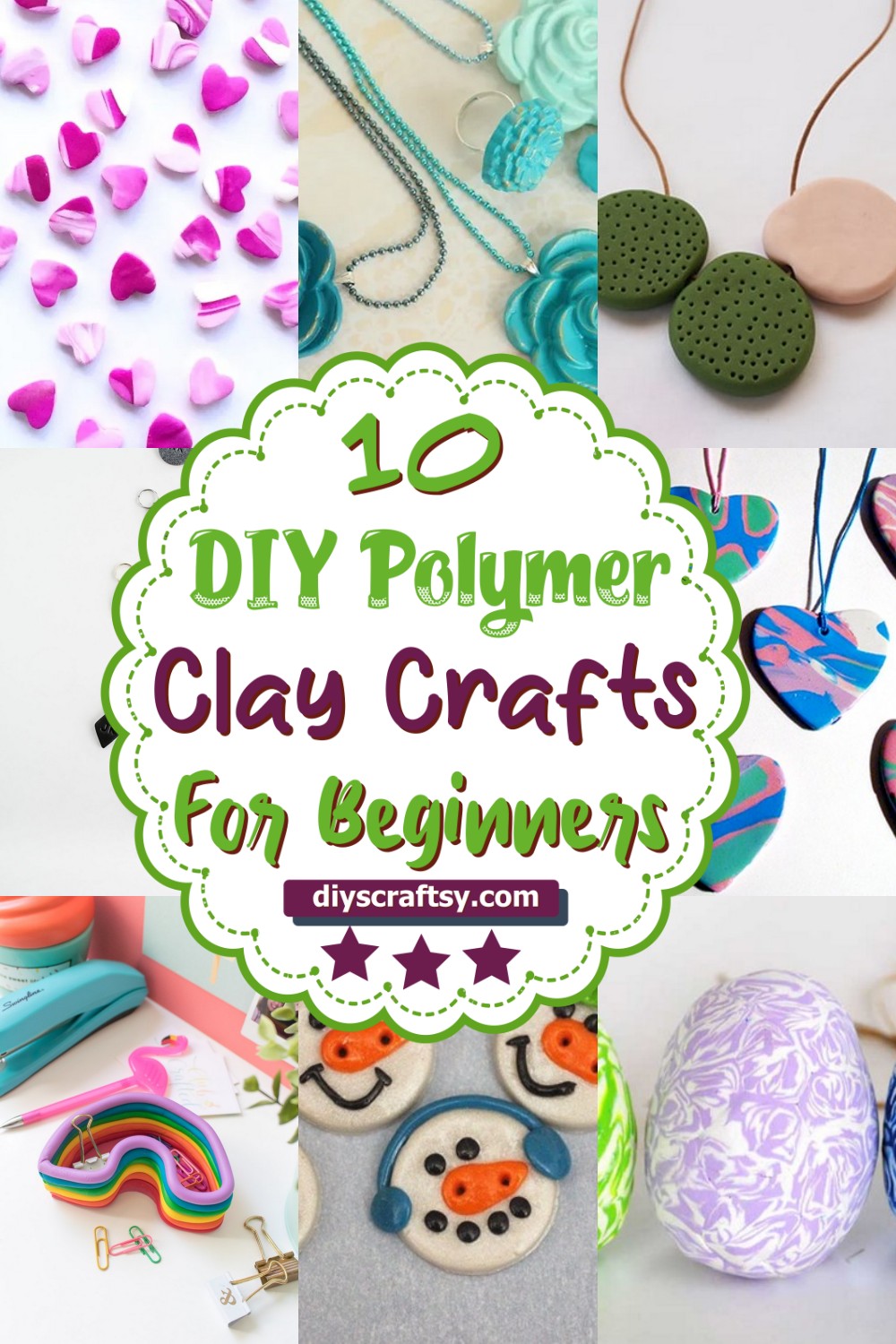 10 Easy DIY Polymer Clay Craft Ideas With Tutorials - DIYsCraftsy