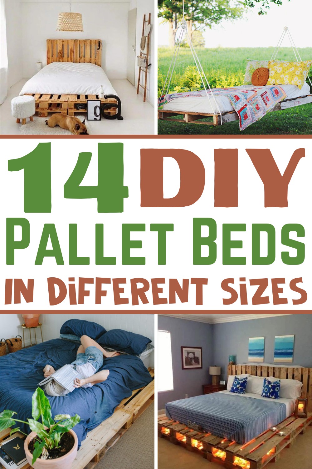 14 DIY Pallet Bed Ideas In Different Sizes