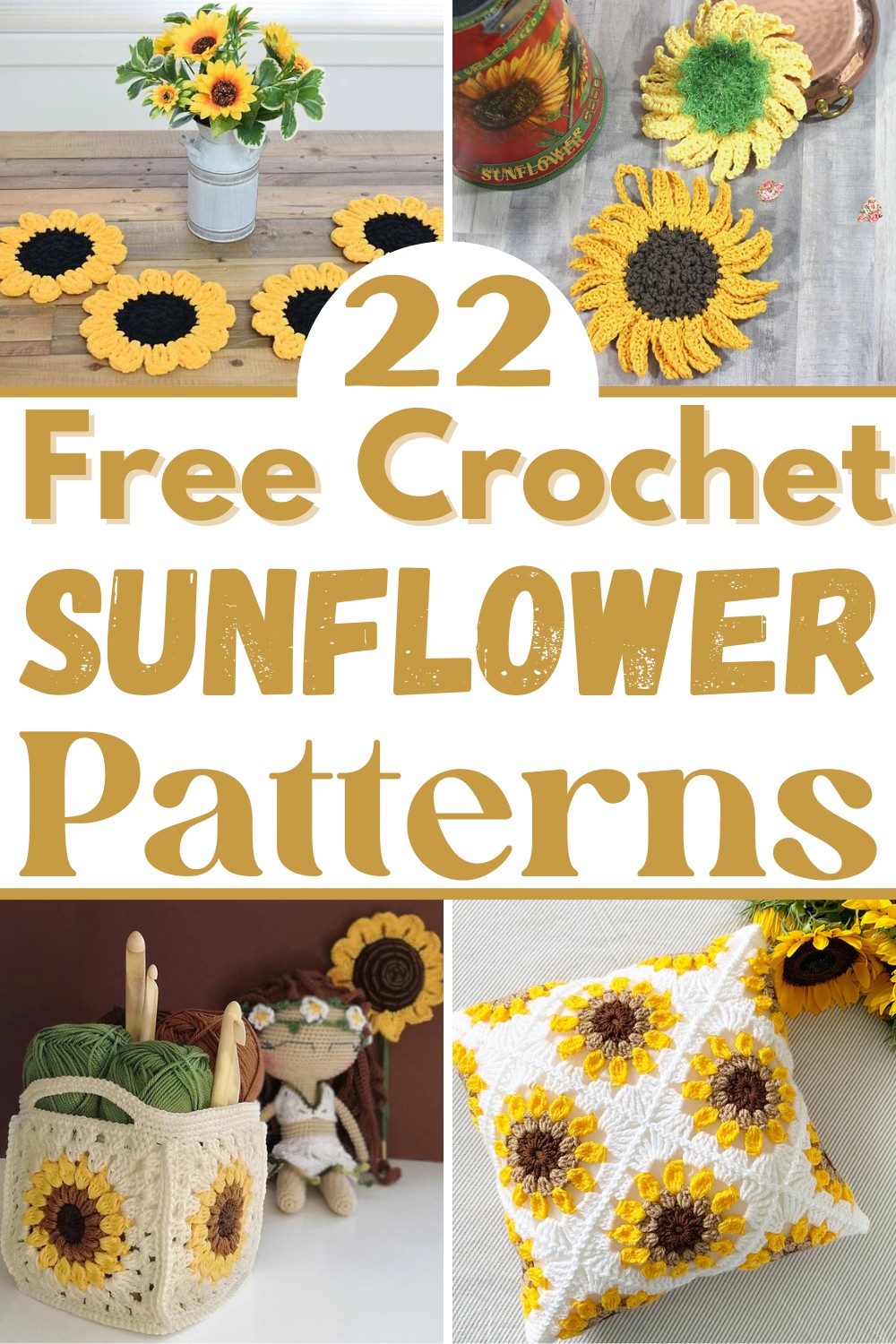 22 Crochet Sunflower Patterns