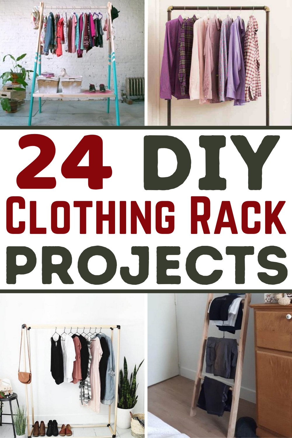 24 Free DIY Clothing Rack Projects