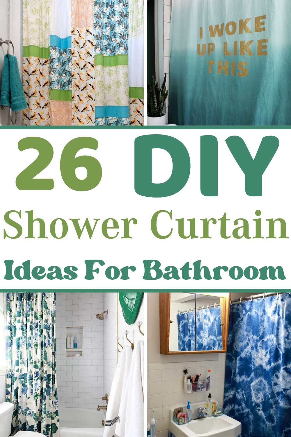 26 DIY Shower Curtain Ideas For Bathroom