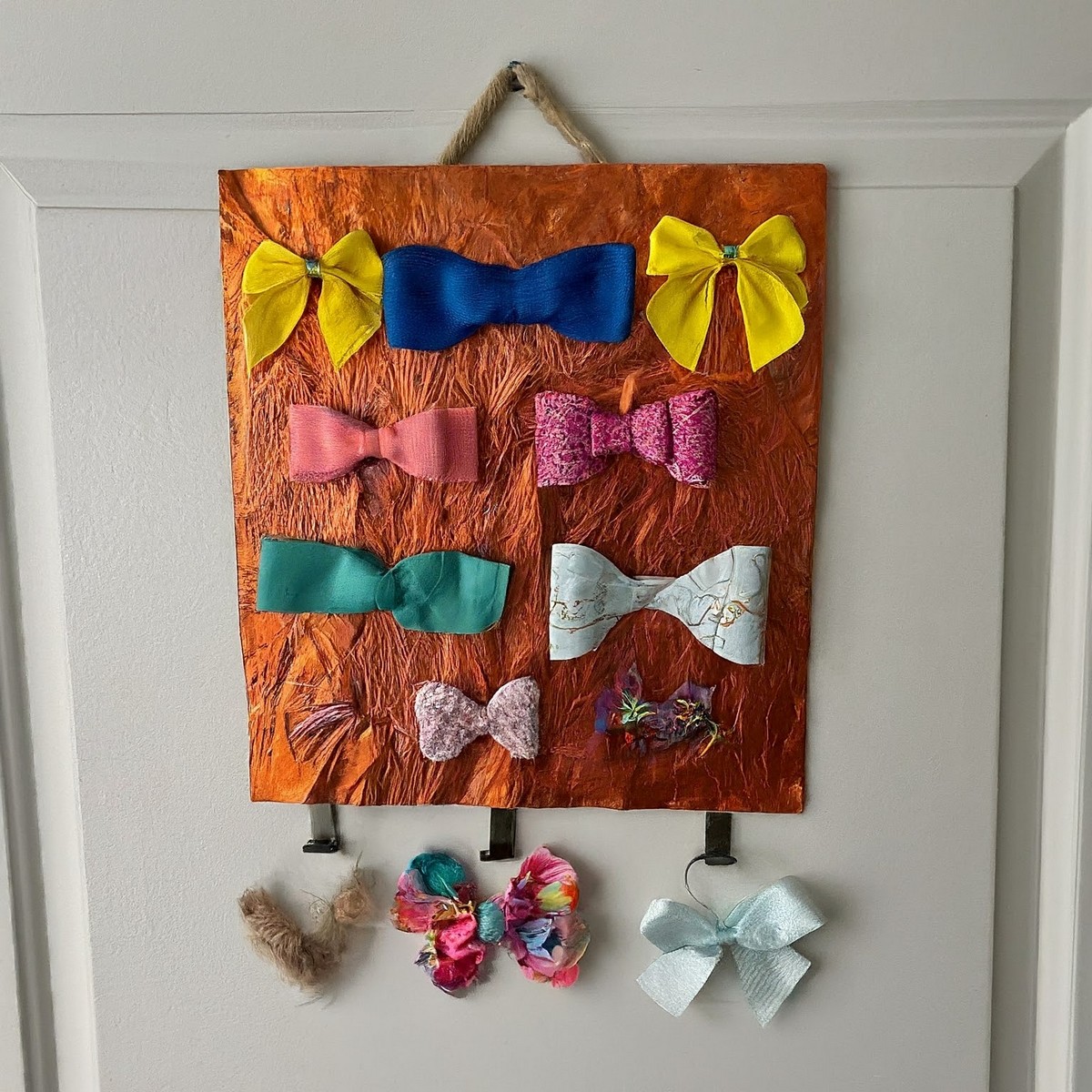 diy bow tie holder