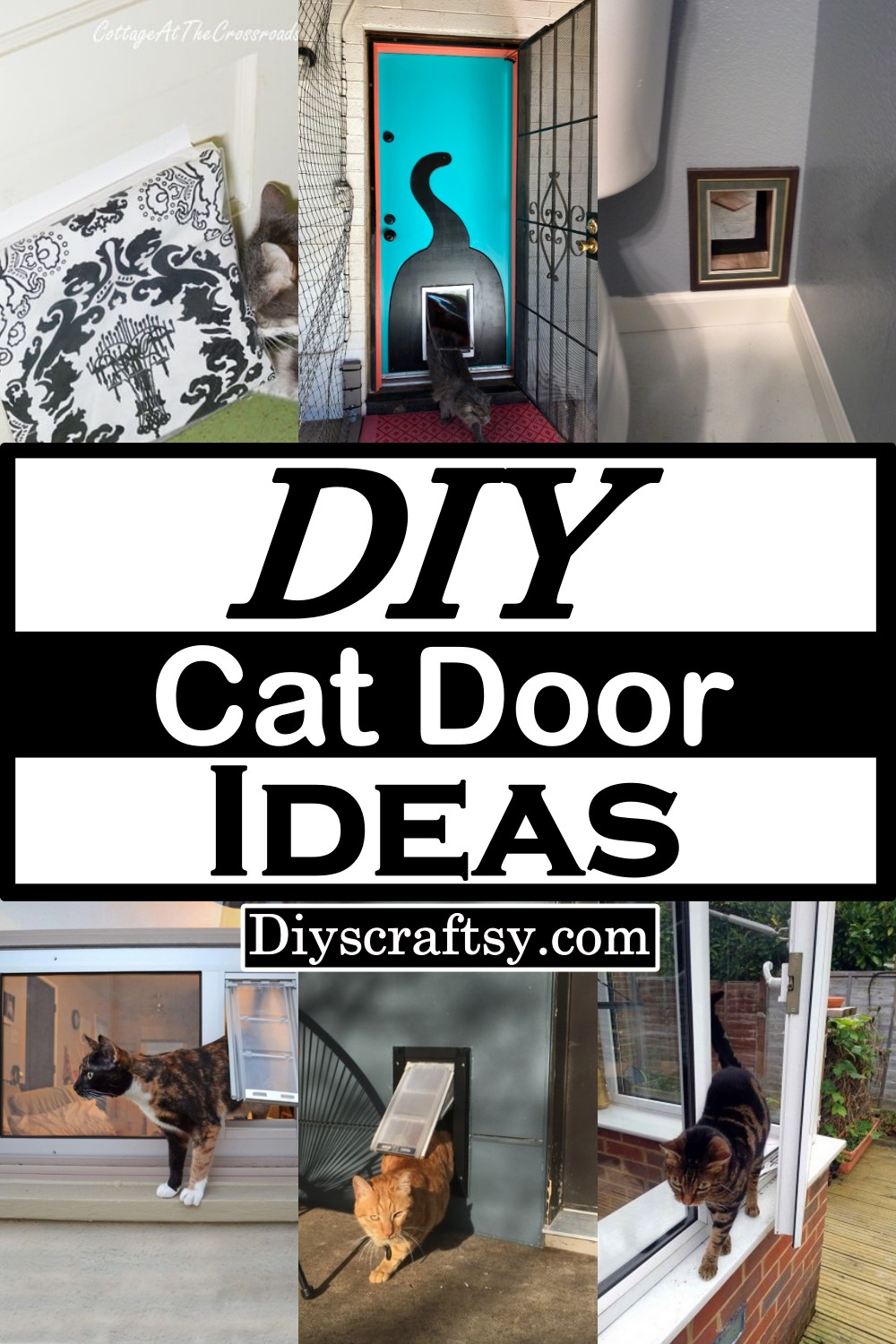 15 DIY Cat Door Ideas For Pet Lovers DIYsCraftsy
