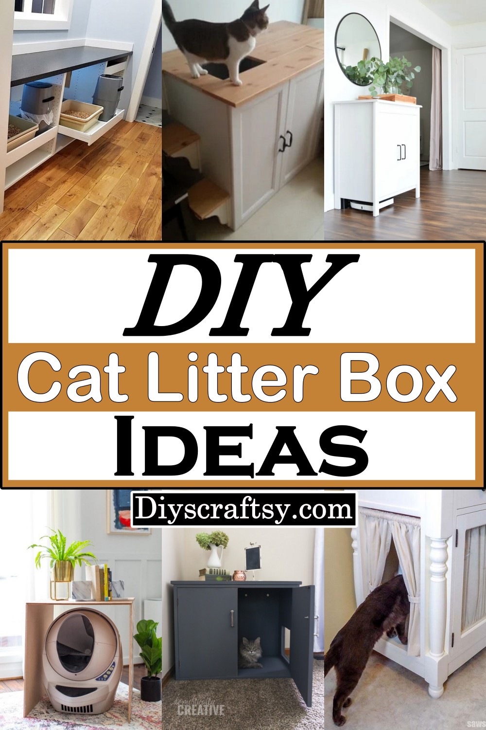 16 DIY Cat Litter Box Ideas You Can Make Easily DIYsCraftsy