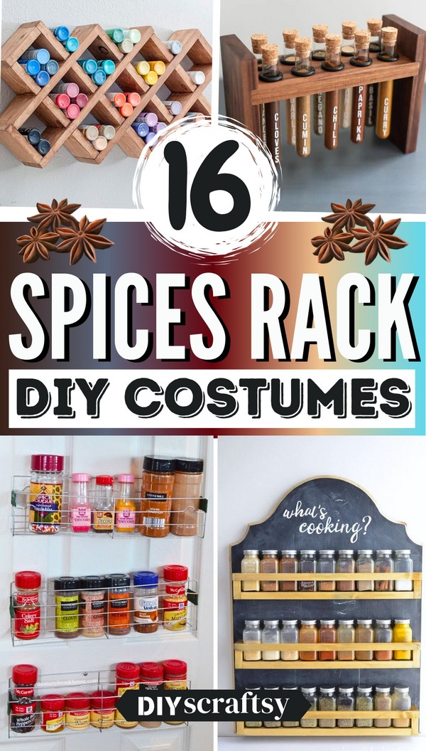 DIY Spice Rack Ideas For Organizing Your Favorite Spices