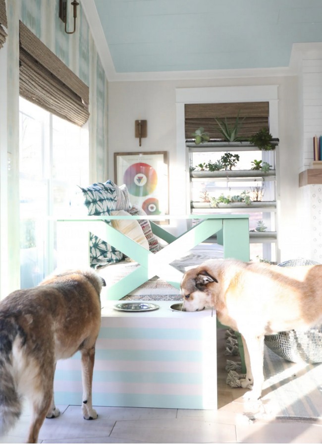 How To Build An Elevated Dog Bowl Holder