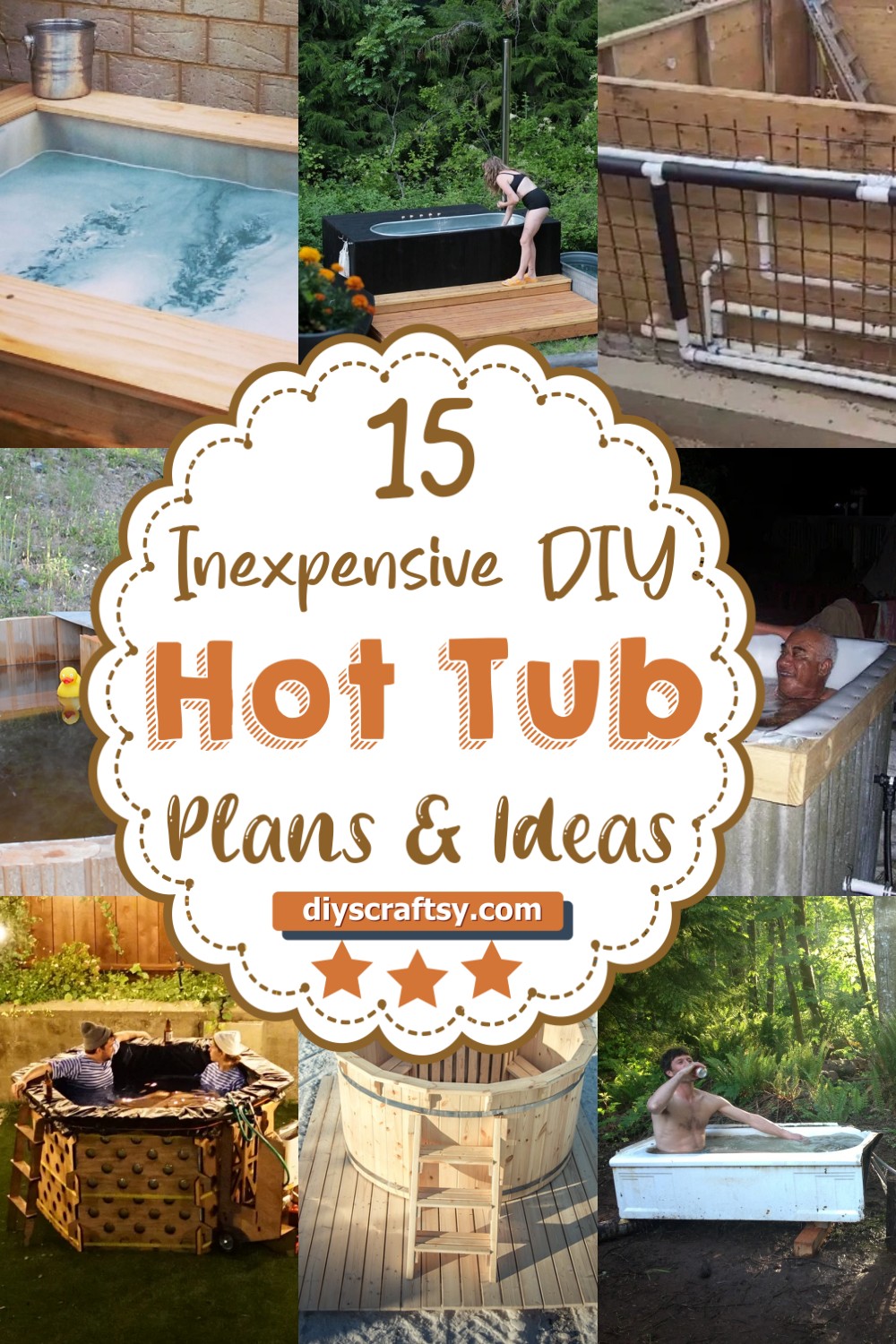 15 Inexpensive DIY Hot Tub Plans & Ideas