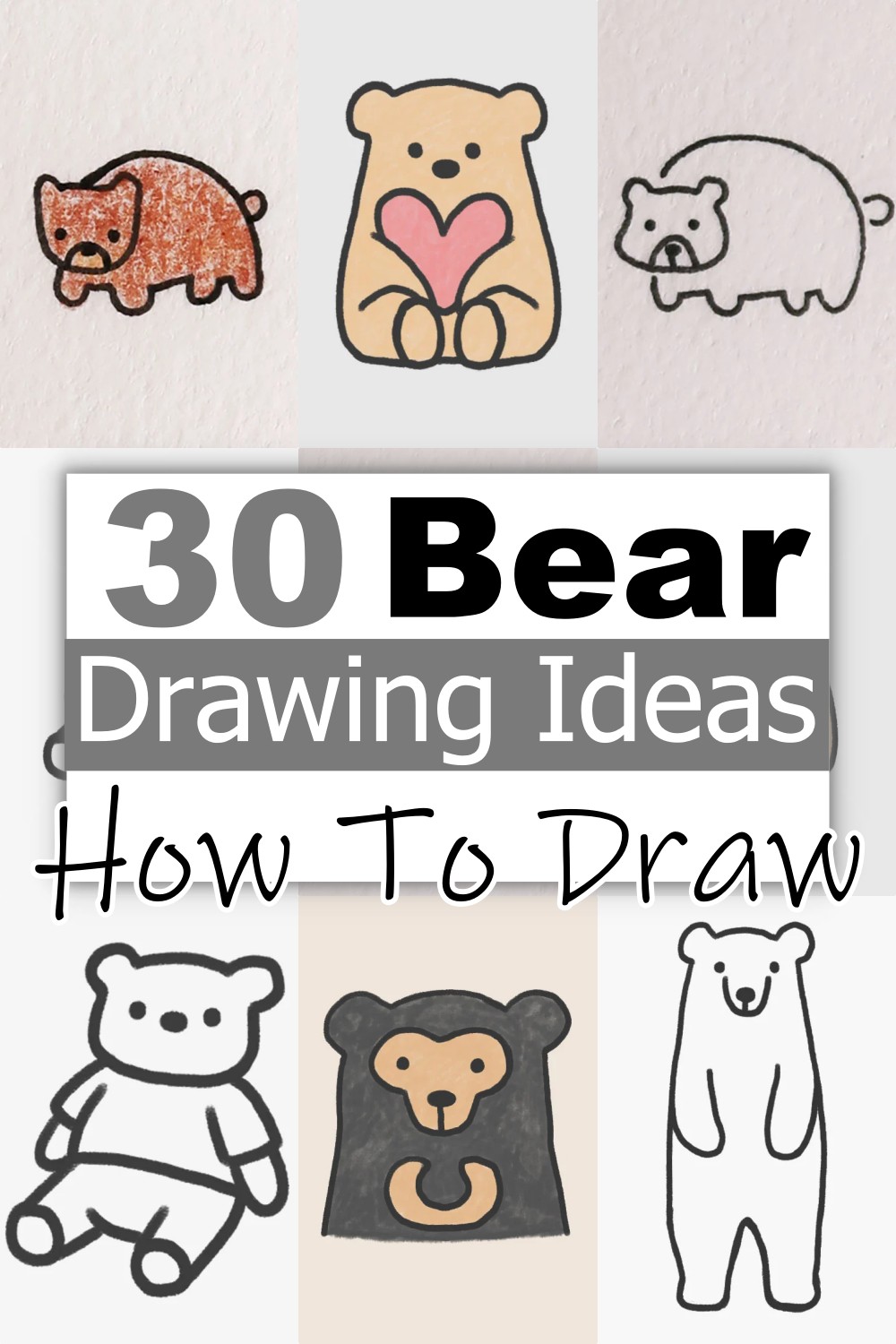 30 Bear Drawing Ideas For Kids To Enjoy