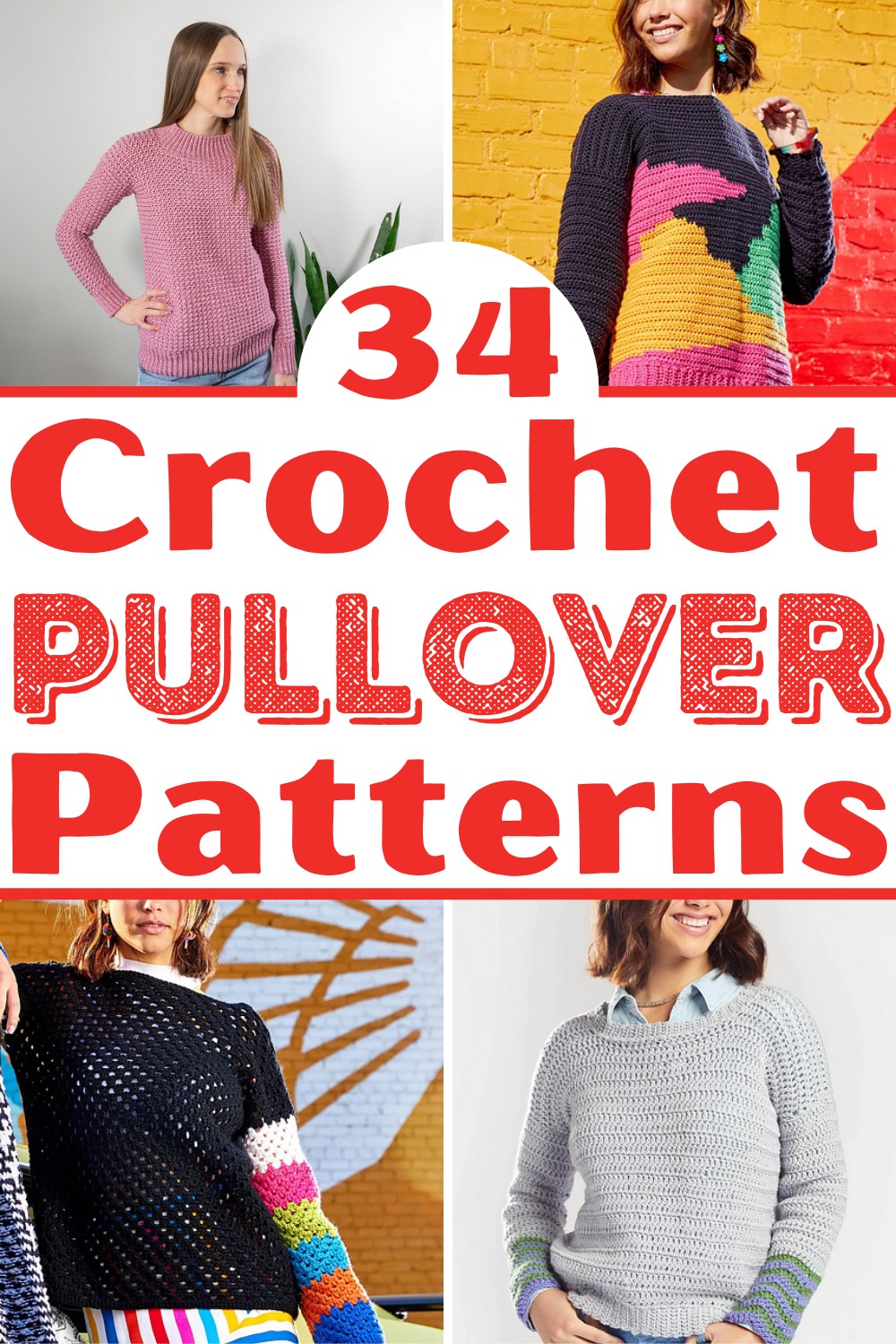 34 Best Free Crochet Pullover Patterns