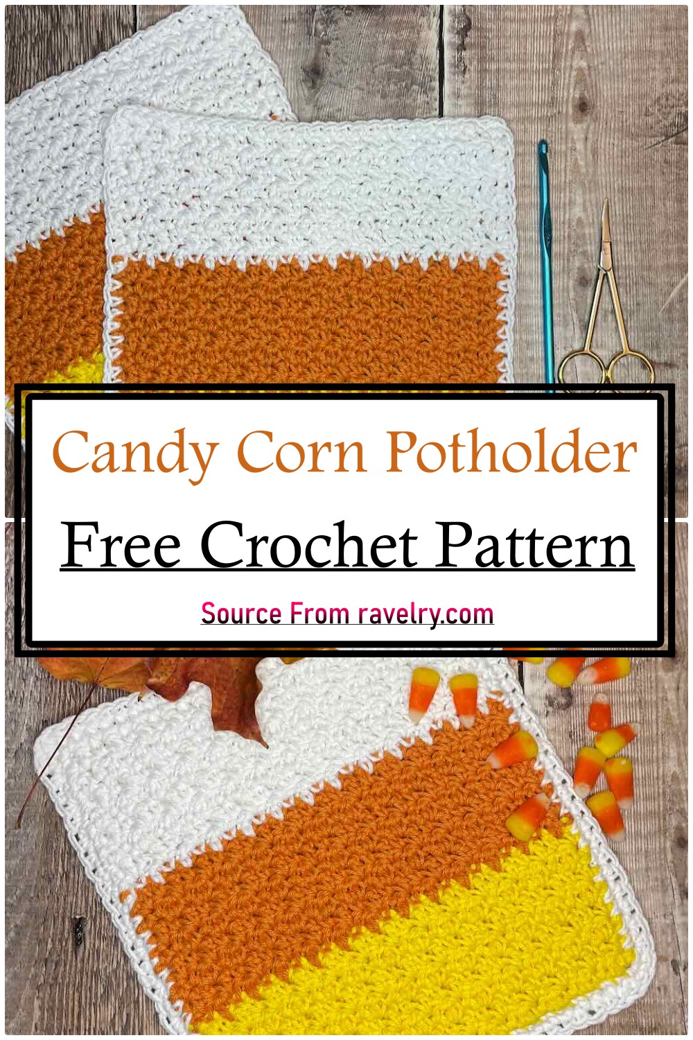 Candy Corn Potholder