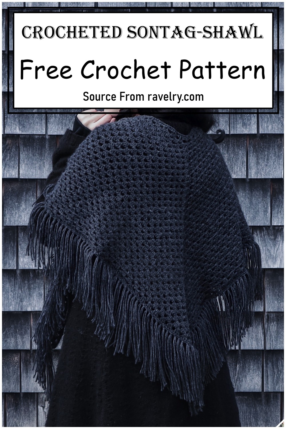 Crocheted Sontag-shawl