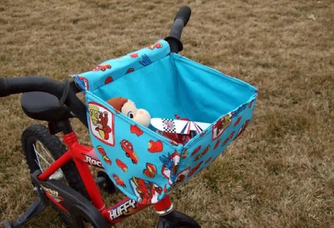 DIY Fabric Bike Basket