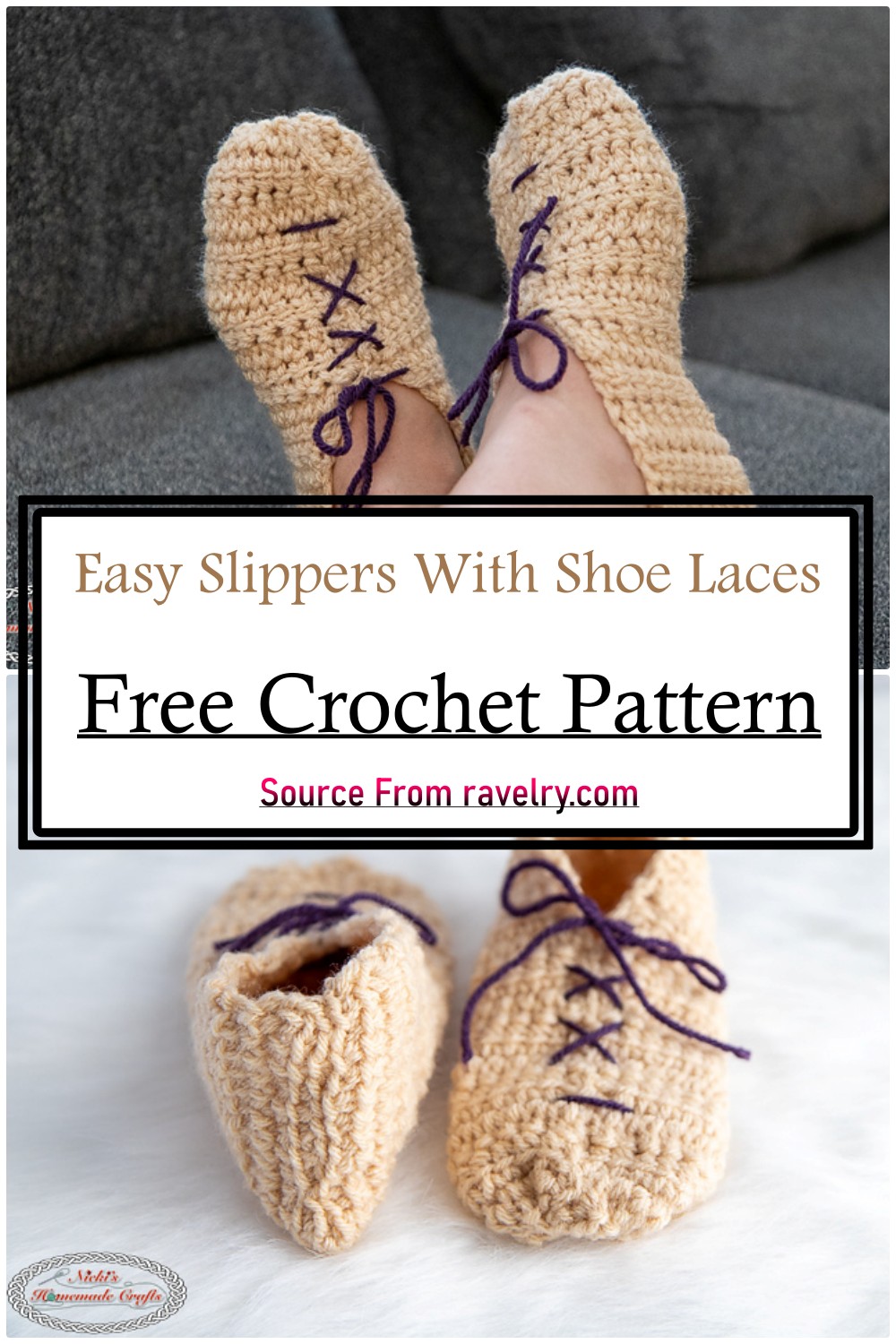 Easy Slippers With Shoe Laces