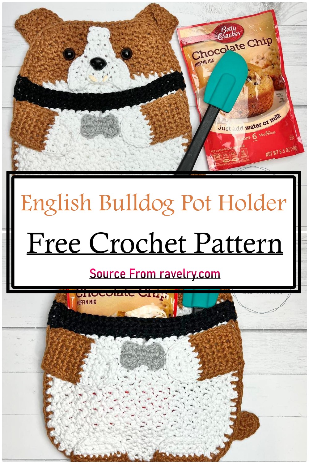 English Bulldog Pot Holder