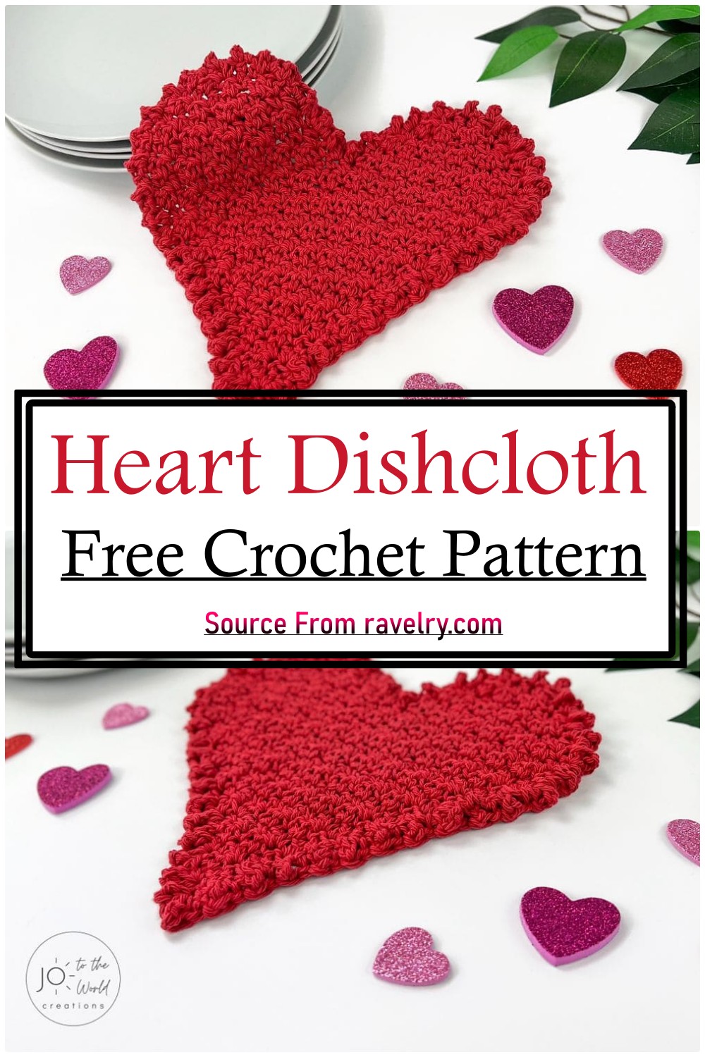 Heart Dishcloth