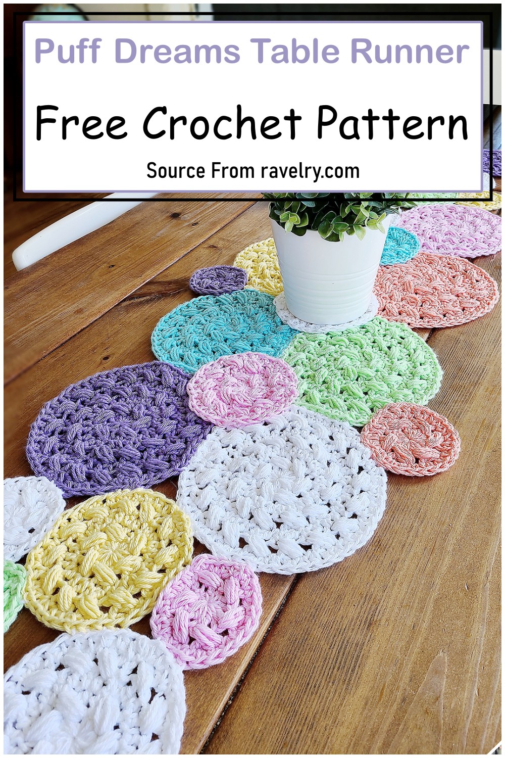 Puff Dreams Table Runner