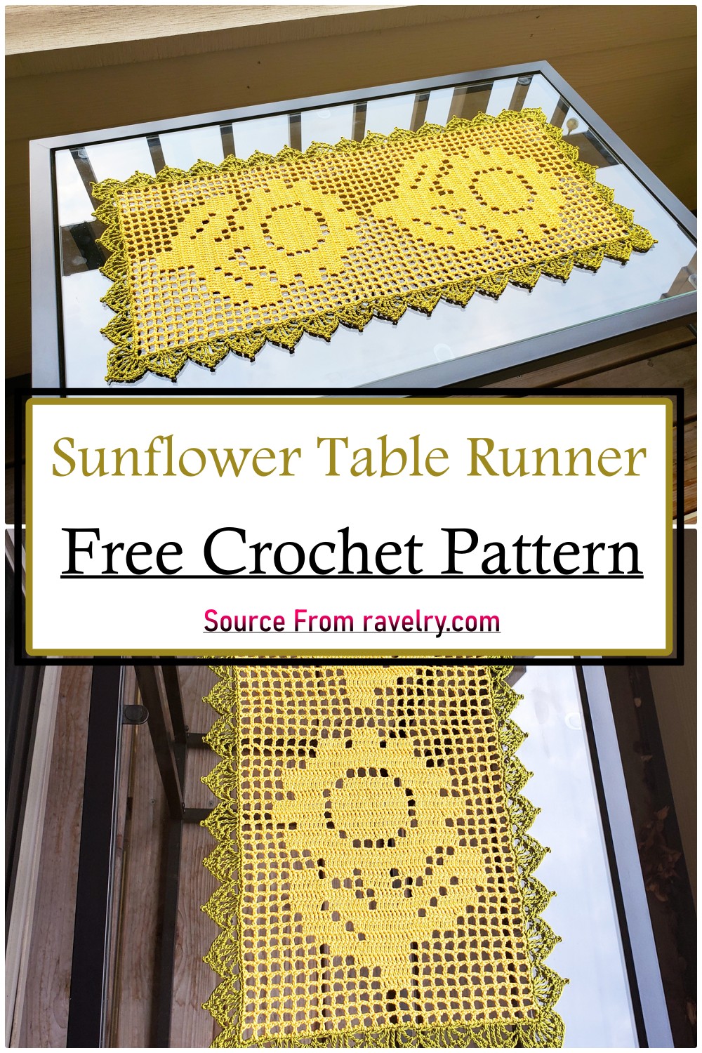 Sunflower Table Runner