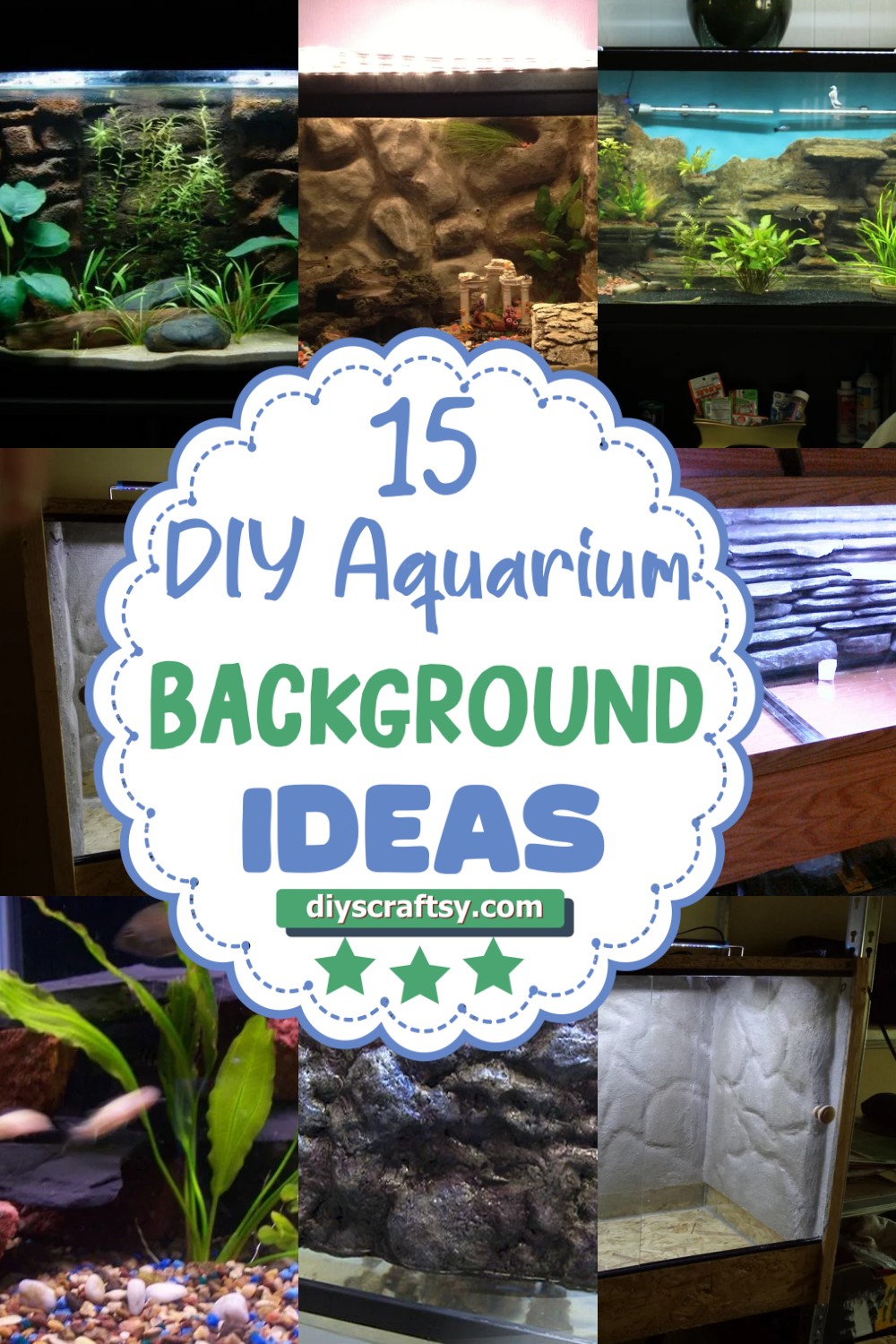 15 DIY Aquarium Background Ideas