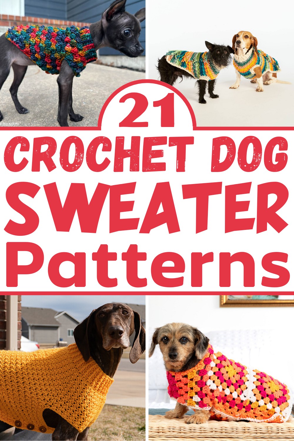 Crochet Dog Sweater Patterns