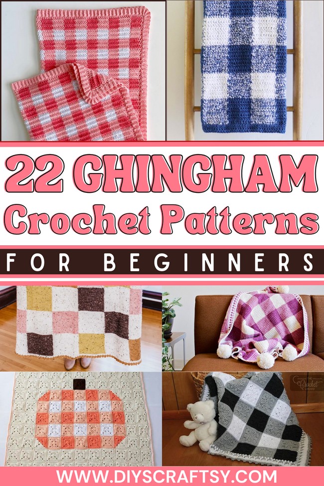 22 Crochet Gingham Blanket Patterns