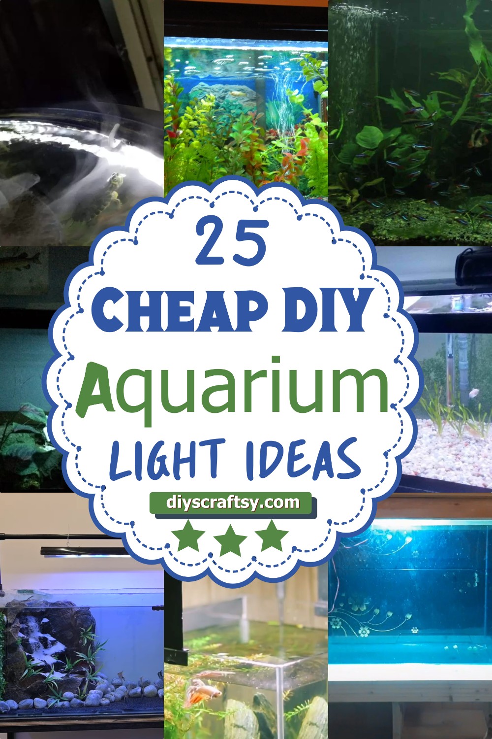 25 Cheap DIY Aquarium Light Ideas