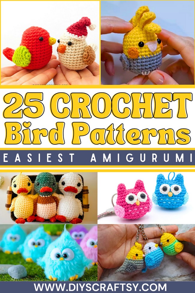 25 Fun Free Crochet Bird Patterns