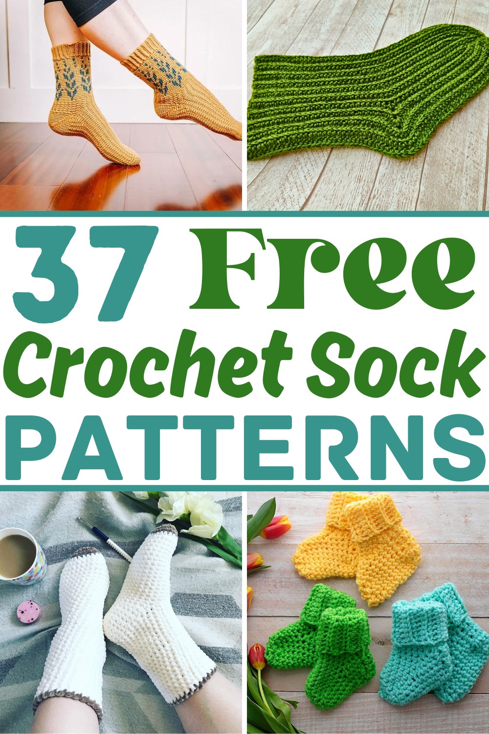 37 Cozy Crochet Sock Patterns