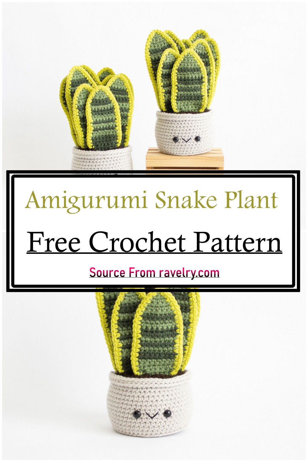 Amigurumi Snake Plant