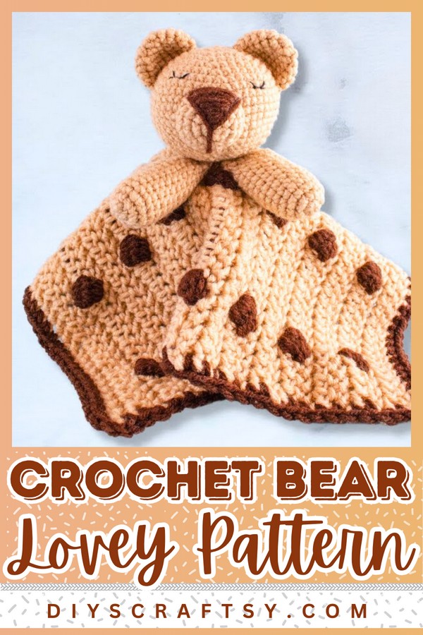 Bear Lovey Security Blanket 