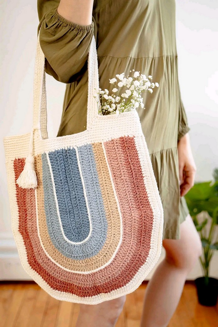 Boho Rainbow Revival Tote