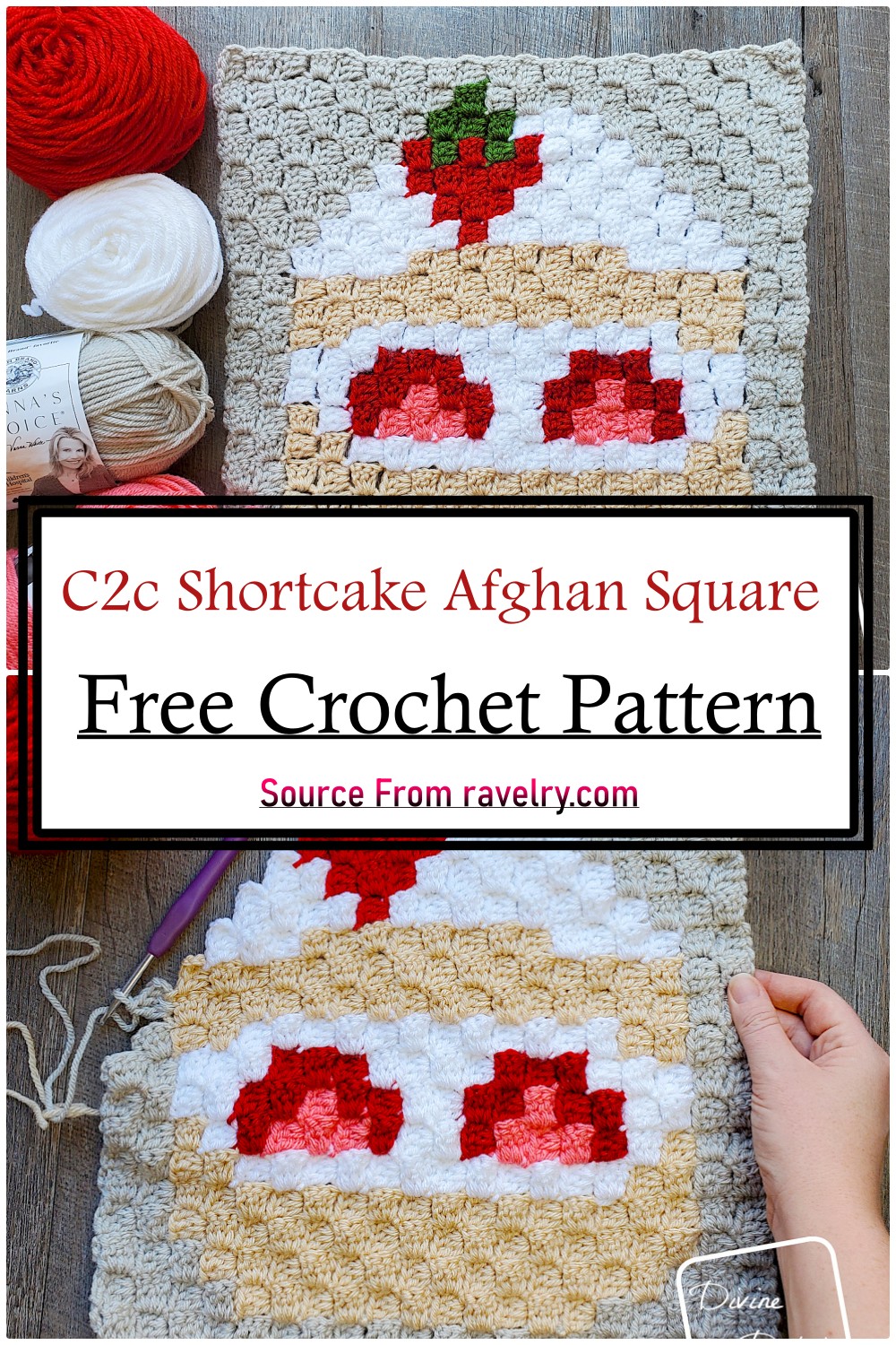 C2c Strawberry Shortcake Afghan Square