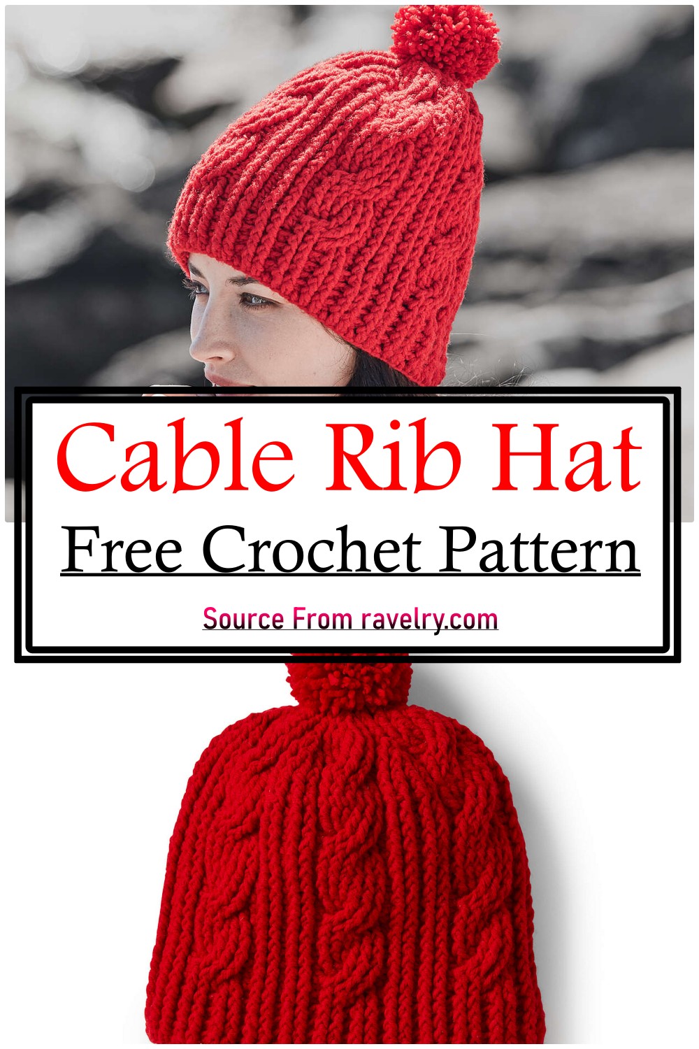 Cable Rib Hat