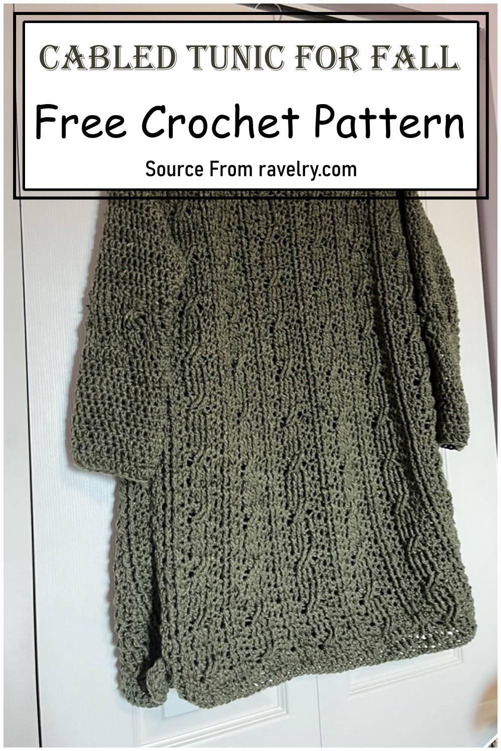 Cabled Tunic For Fall