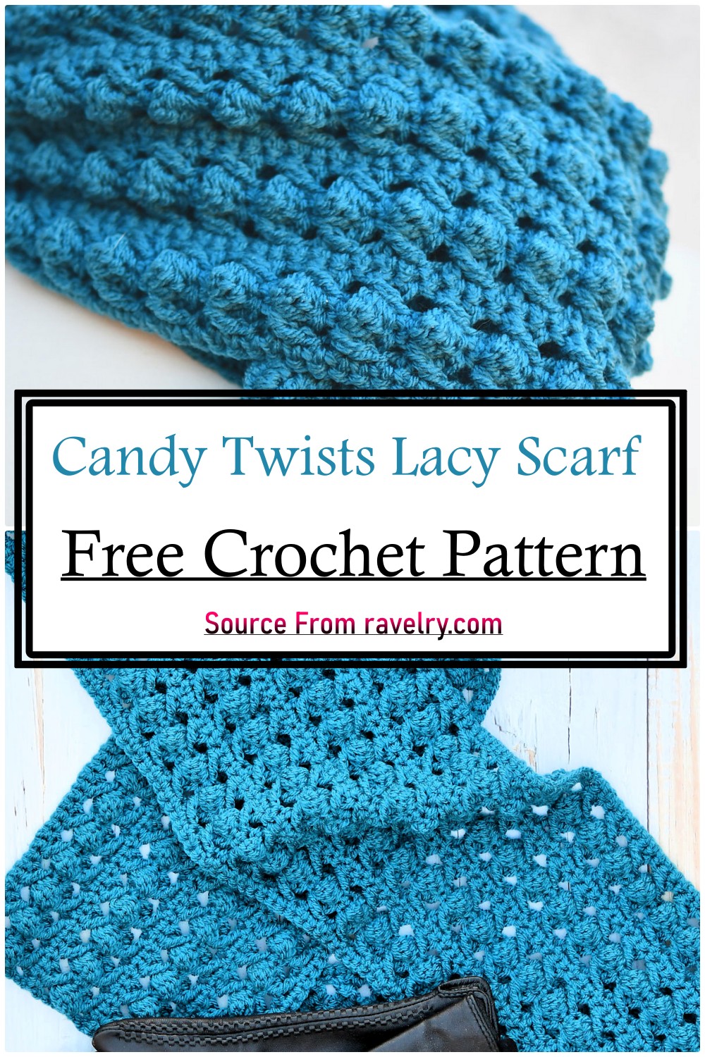 Candy Twists Lacy Scarf