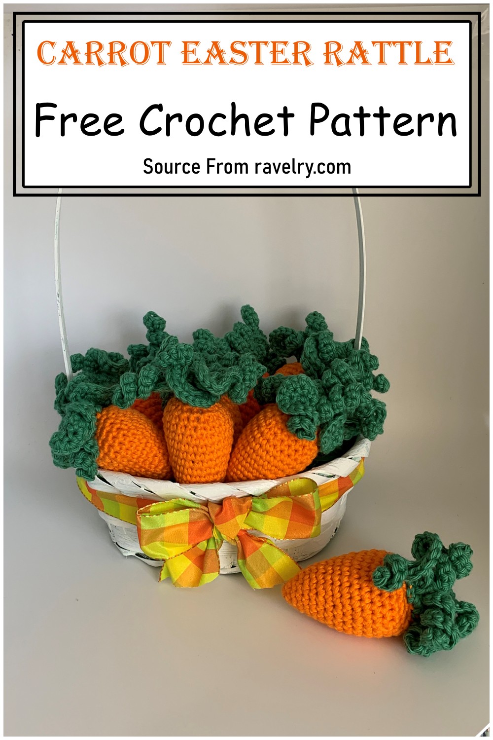 Carrot Easter Rattle
